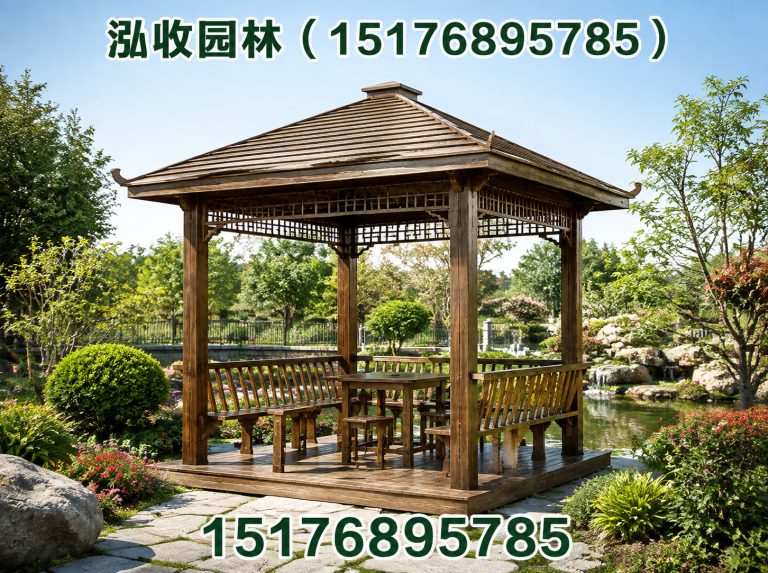 常州防腐木展示图